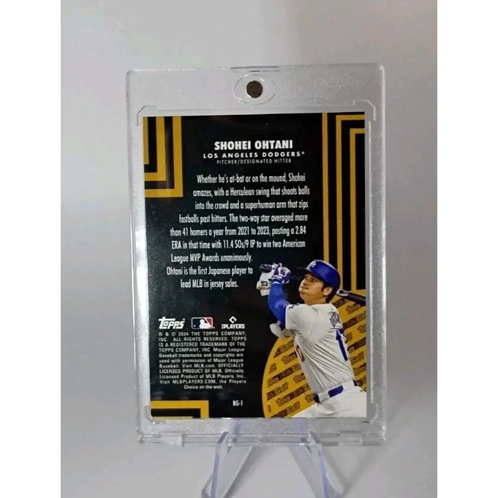 Shohei Ohtani #BG-1 Topps Black Gold REFRACTOR 2024 Topps Update Series - Picture 8 of 8